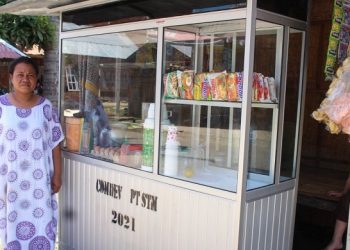 Penjual Mie Ayam Dapat Bantuan Gerobak Dari PT STM