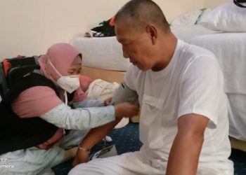 Jamaah Haji Lakukan Gerakan Minum Tidak Tunggu Haus