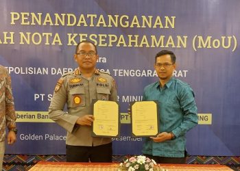 Tandatangani Nota Kesepahaman dengan Polda NTB, PT STM Berharap dapat Meningkatkan Keamanan di Area Eksplorasi