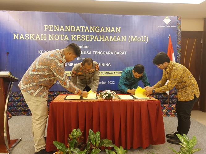 Tandatangani Nota Kesepahaman Dengan Polda Ntb Pt Stm Berharap Dapat