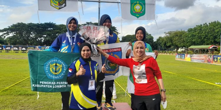 Panahan Sumbang Dua Emas untuk sementara Bagi Dompu