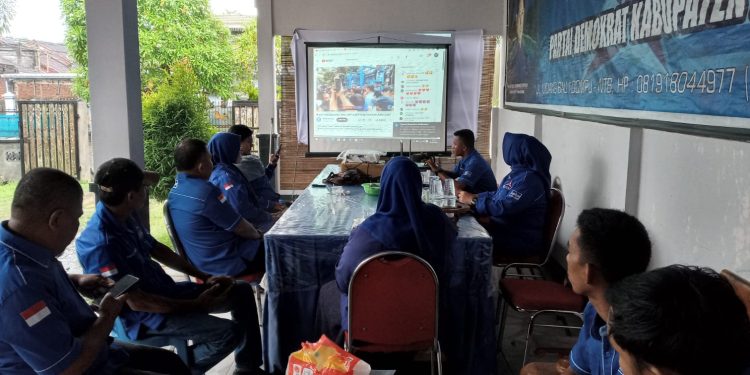 DPC Partai Demokrat Dompu Gelar Nobar Acara Dialog Gagasan Tentang Perubahan dan Perbaikan Secara Live Streaming