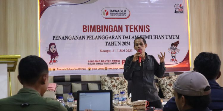 Bawaslu Dompu Gelar Bimtek Penanganan Pelanggaran Pemilu