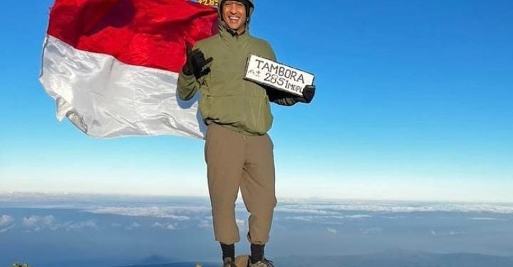 Gunung Tambora Jadi Gunung Perdana Didaki Mentri Nadiem Makarim