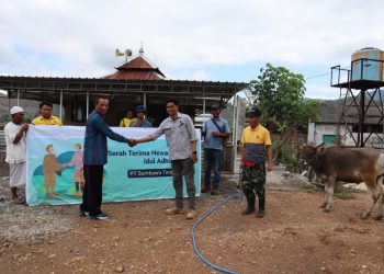 PT STM Salurkan Hewan Qurban bagi Warga Dompu