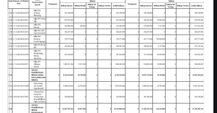 Struktur Perubahan APBD Provinsi NTB TA 2023 Menurut Urusannya (16)