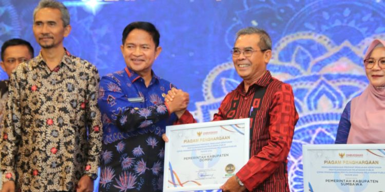Dompu Dapat Predikat Kepatuhan Penyelenggaraan Pelayanan Publik dari Ombudsman RI