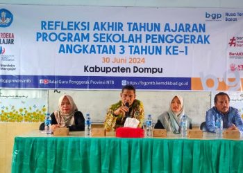 Dikpora Dompu Gelar Refleksi Program Sekolah Penggerak Angkatan Tiga