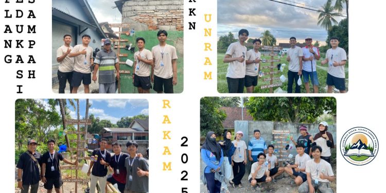 Peduli Lingkungan, KKN Unram di Rakam Edukasi Sampah Bagi Warga