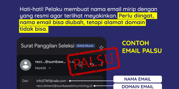 Waspada Modus Penipuan Lowongan Pekerjaan Mengatasnamakan PT Sumbawa Timur Mining