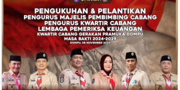 Hari Ini Kwarcab Gerakan Pramuka Dompu Dilantik