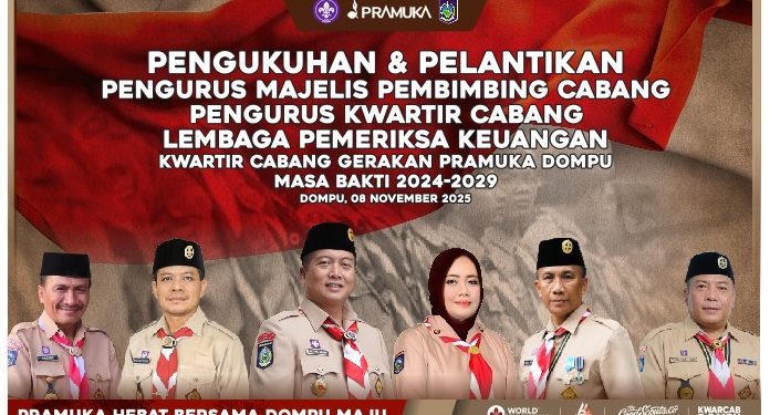Hari Ini Kwarcab Gerakan Pramuka Dompu Dilantik