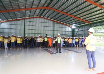 Perkuat Komitmen Penerapan K3, PT STM Peringati Bulan K3 Nasional di Proyek Hu’u