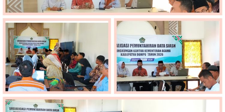 Kemenag Dompu Perkuat Data MyASN, ASN Diingatkan Administrasi Bukan Hal Sepele