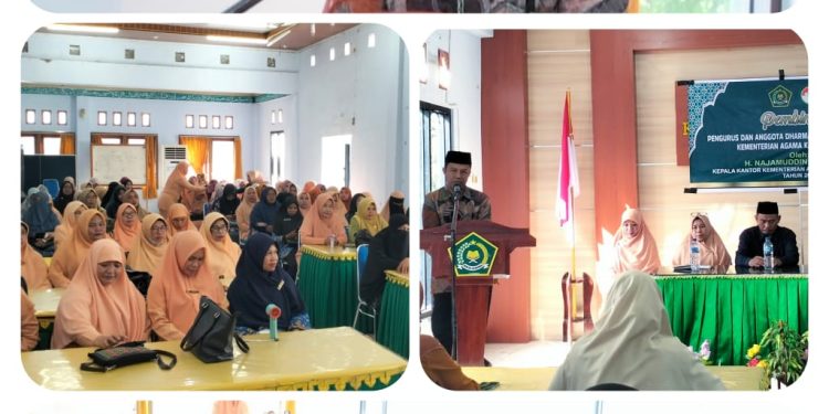 Pertemuan Rutin Dharma Wanita Persatuan, Kakan Kemenag Dompu Tekankan Kekompakan dan Sinergi Keluarga