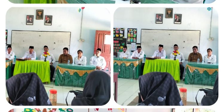 Kakan Kemenag Dompu Bersama Pokjawas Pantau Akreditasi, Literasi dan Numerasi di MIs Al-Taqwa Wawonduru