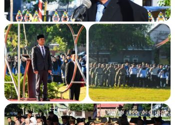 Bupati Dompu Pimpin Upacara Nasional, Kepala Kemenag Dompu Panjatkan Doa untuk Bangsa