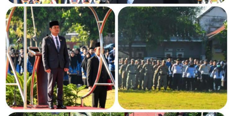 Bupati Dompu Pimpin Upacara Nasional, Kepala Kemenag Dompu Panjatkan Doa untuk Bangsa