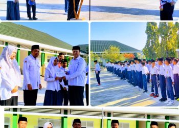 MTsN 1 Dompu Tutup Upacara Bendera dengan Penyerahan Buku Karya Siswa, Kakan Kemenag Apresiasi Budaya Literasi